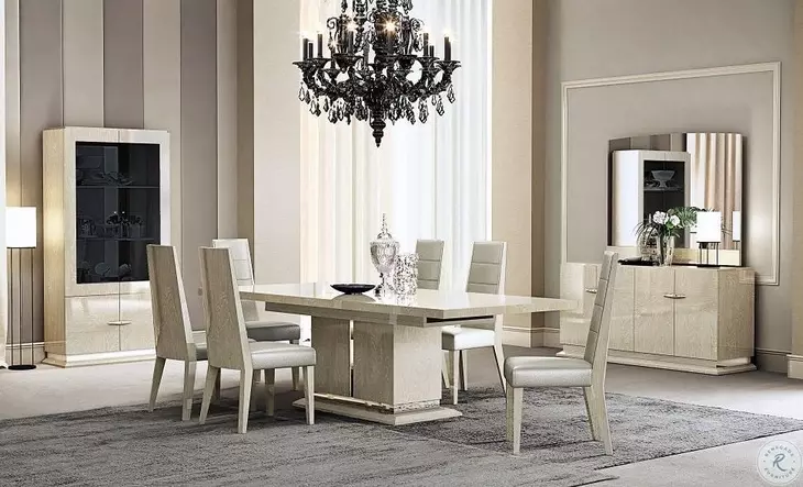Chiara Light Walnut and Grey Dining Chair Set of 2