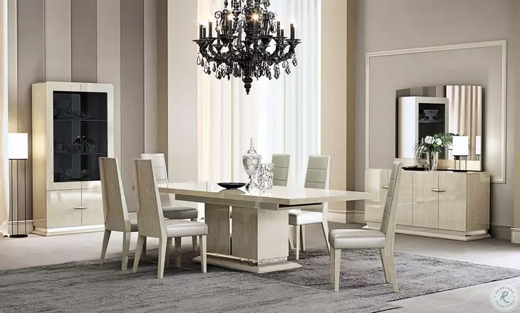 Chiara Light Walnut and Grey Dining Chair Set of 2
