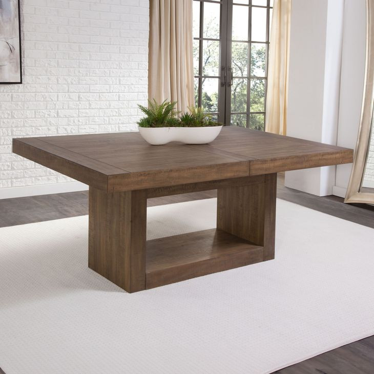 Garland Brown 70" Extendable Rectangular Dining Table