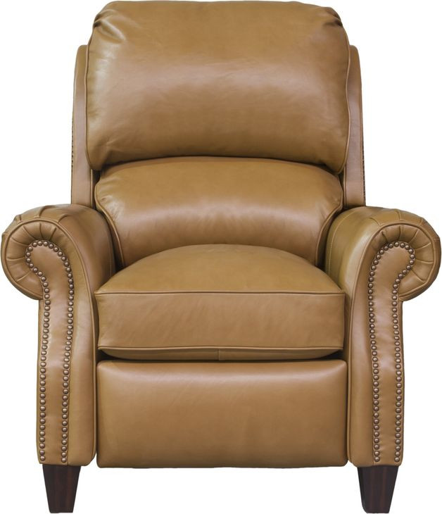 Churchill Shoreham Ponytail Leather Push Thru The Arms Recliner with Nailhead Trim