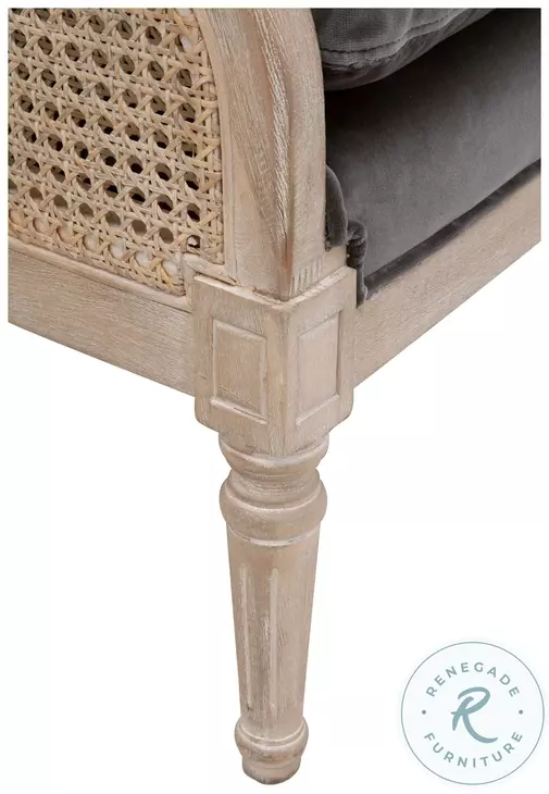 Churchill  Dark Dove Velvet Outdoor Club Chair