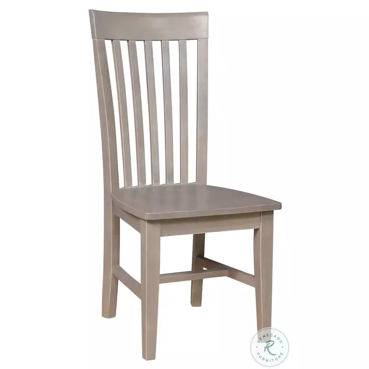 Cosmopolitan Gray Taupe Tall Mission Dining Chair Set of 2