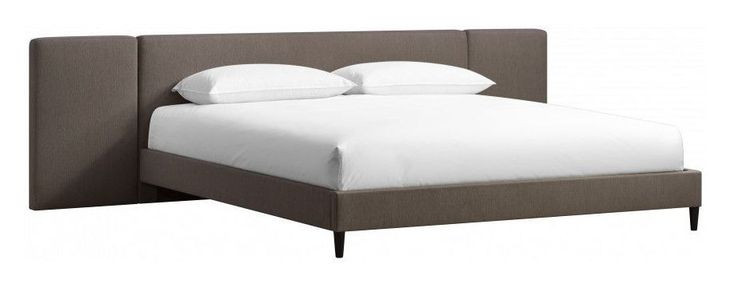 Zest Espresso King Upholstered Wall Panel Bed