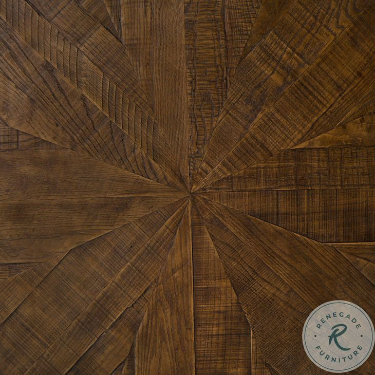 Perry Bright Brass Clad Coffee Table