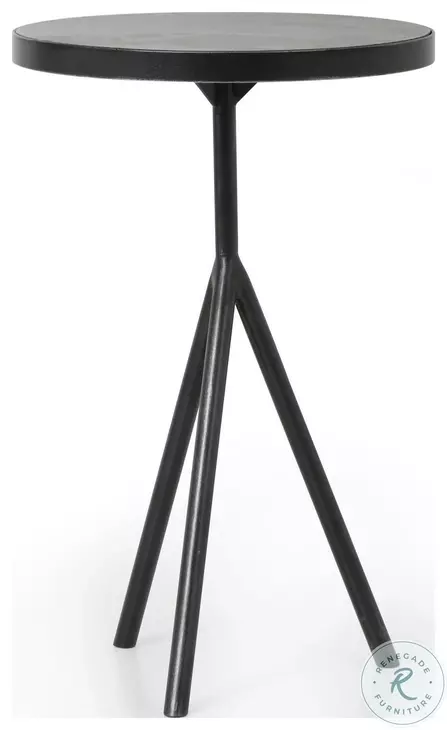 Corin Powder Black End Table