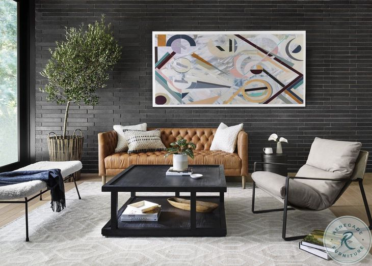 Charley Drifted Black Coffee Table