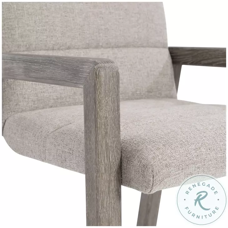 Monolith Beige Performance Fabric Arm Chair Set of 2