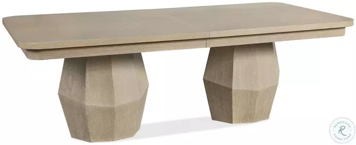 Serenity Light Cerused Oak Extendable Dining Table