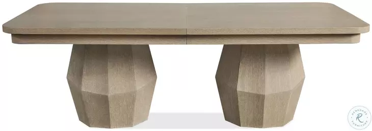 Serenity Light Cerused Oak Extendable Dining Table