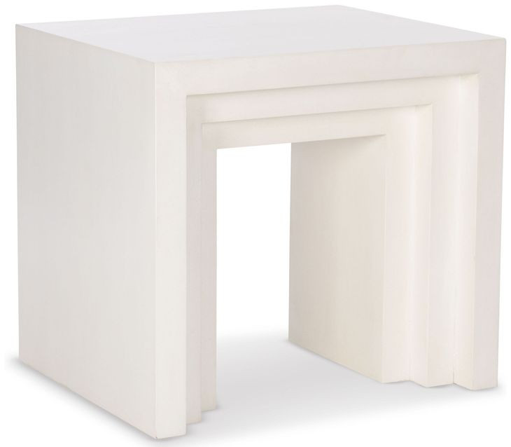 Aries Coconut Rectangular End Table