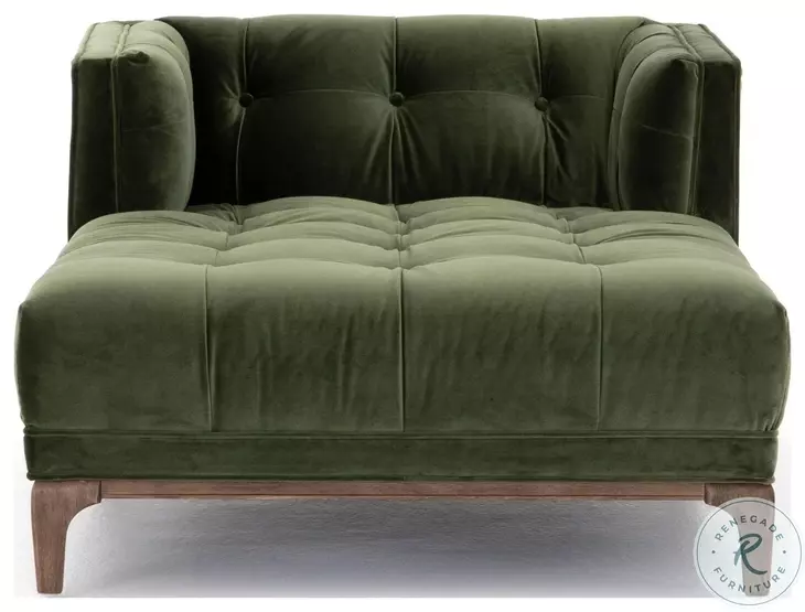 Dylan Sapphire Olive Chaise
