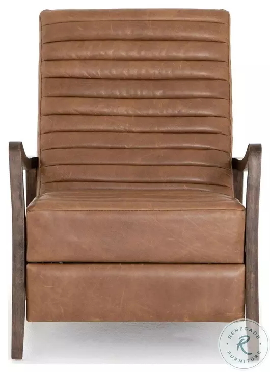 Chance Dakota Warm Taupe Leather Recliner