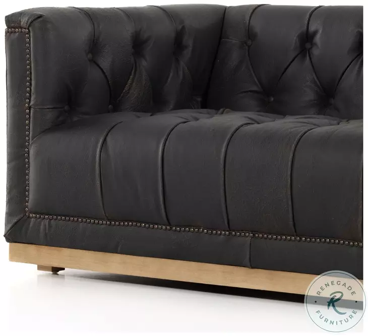 Maxx Destroyed Black Leather 95