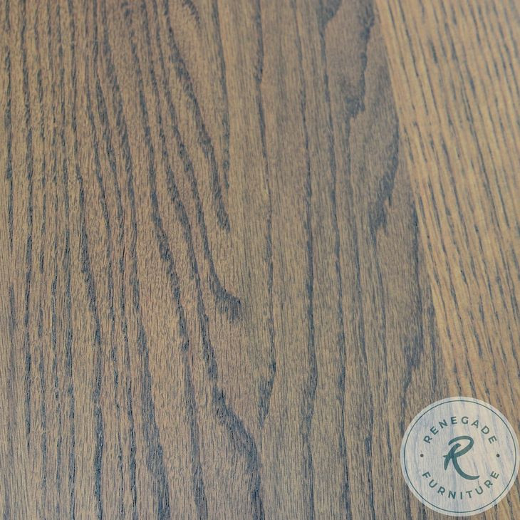 Colonial Oak Weathered Chestnut Arrow Back Arm Chair Set of 2