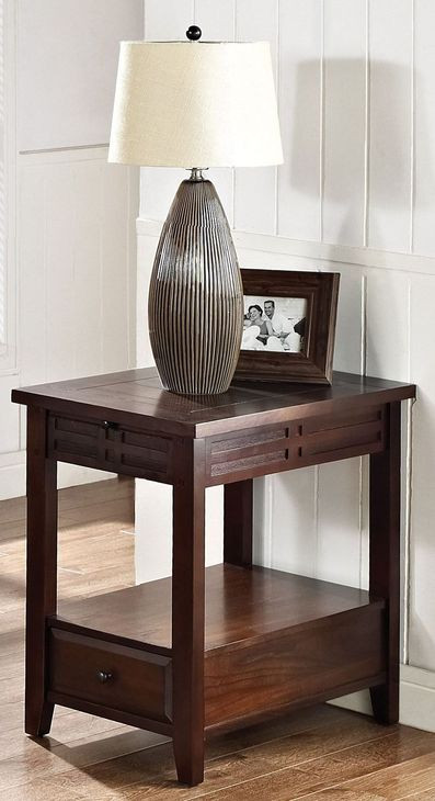 Steve Silver Crestline Chairside Table - Thumbnail 3
