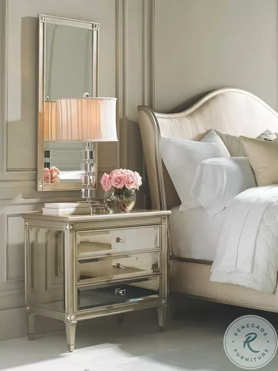 A Classic Beauty Auric And Gold Bullion Paint 3 Drawer Nightstand