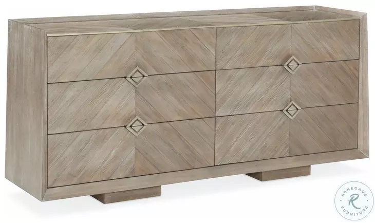 Naturally Ash Driftwood And Sundance Gold Dresser