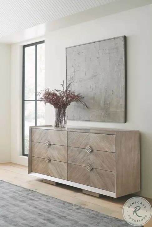 Naturally Ash Driftwood And Sundance Gold Dresser