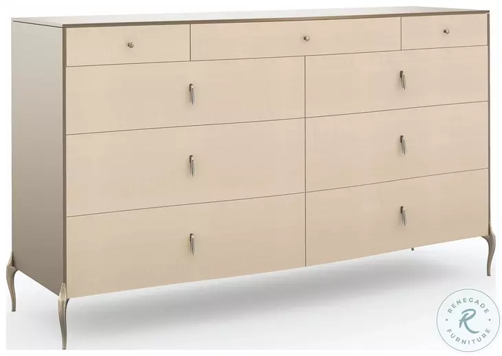 Dress To Impress Soft Silver Paint And Vanilla creme Dresser