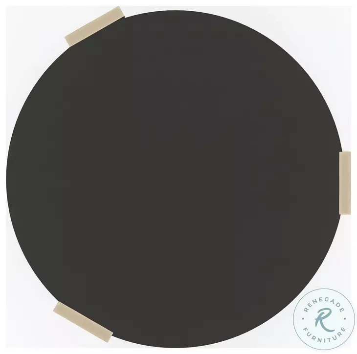 I'Ll Take The Corner Table Tuxedo Black And Whisper Of Gold Occasional Table Set