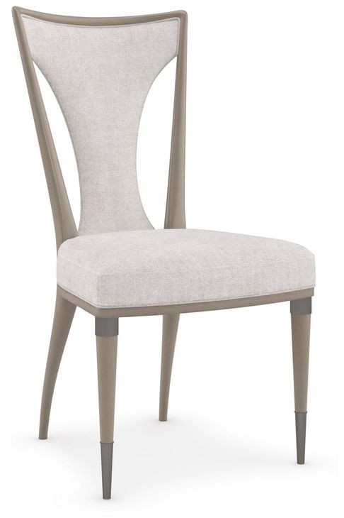 Take You Seat Beige Performance Fabric Dining Side Chair