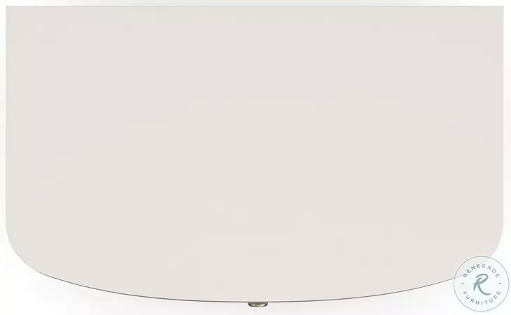 Lyon Almond Milk And Brushed Gold 3 Drawer Nightstand