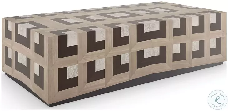 Illusion Otter And Woodland Gray Cocktail Table