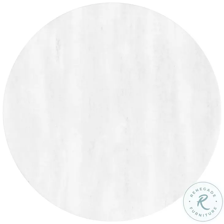 Beta White And Whisper Of Gold End Table