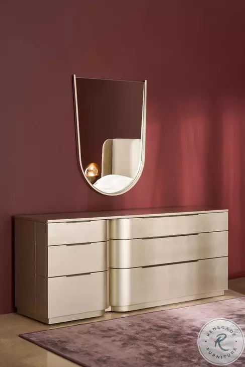 Oblique Soft Silver Paint Gloss Mirror