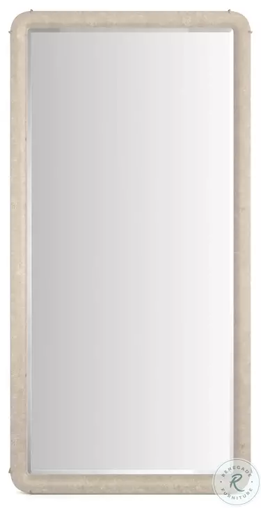 Salver Oracle Silver Leaf Floor Mirror