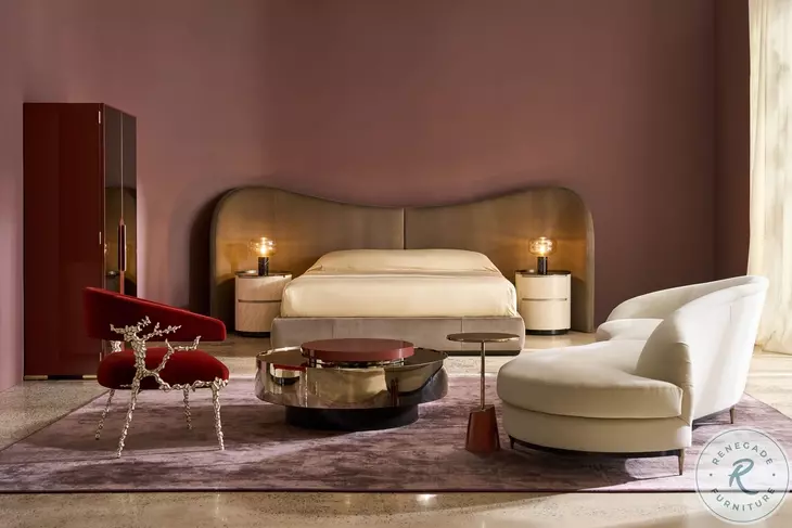 Rossetta Rouge Red Gloss Accent Table