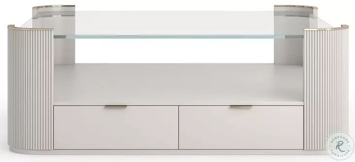 Love Matte Pearl Square Cocktail Table