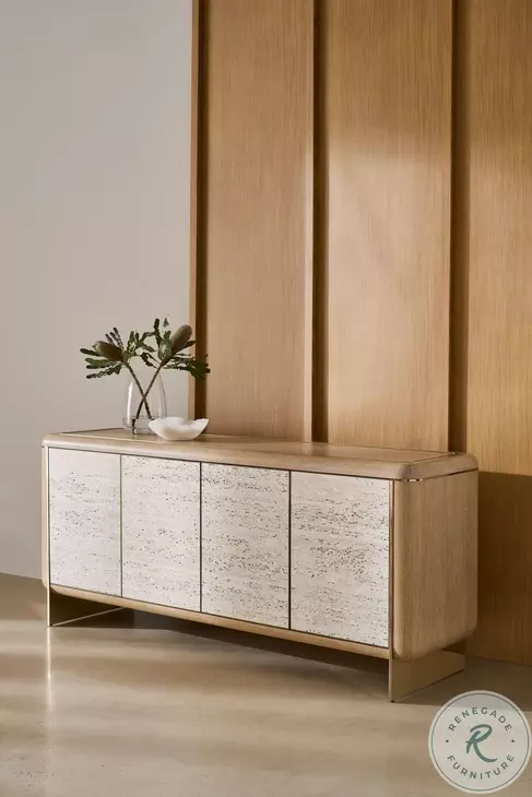 Mojave Sun Drenched Oak TV Stand From Caracole | Coleman Furniture