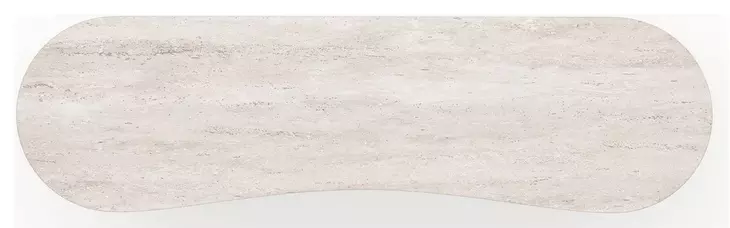Fleur Porcini and Travertine 6 Drawer Dresser