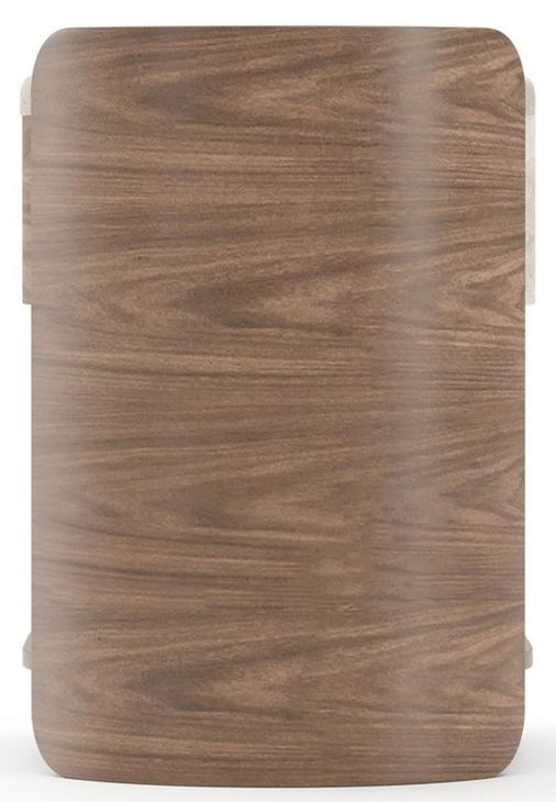 Fleur Porcini and Travertine 1 Drawer Open Nightstand