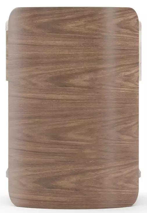 Fleur Porcini and Travertine 1 Drawer Open Nightstand