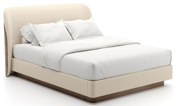 Fleur Ivory and Porcini Upholstered Panel Bedroom Set