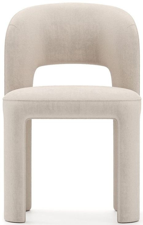 Overlap Ivory Upholstered Side Chair