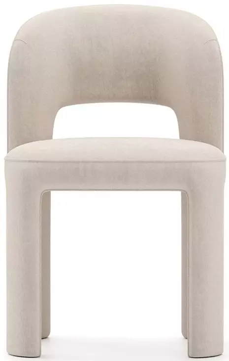 Overlap Ivory Upholstered Side Chair