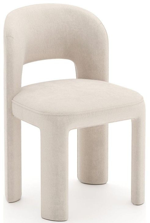 Overlap Ivory Upholstered Side Chair
