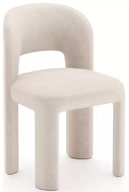 Overlap Ivory Upholstered Side Chair