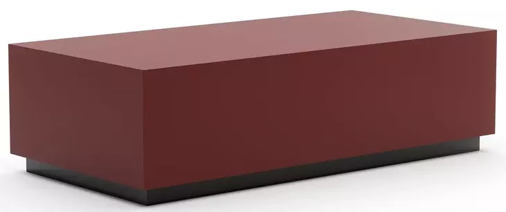 Cocktail Couture Rouge Red Gloss and Black Rectangular Occasional Table Set