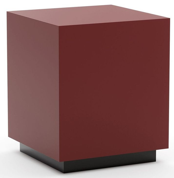 Cocktail Couture Rouge Red Gloss and Black Rectangular Occasional Table Set