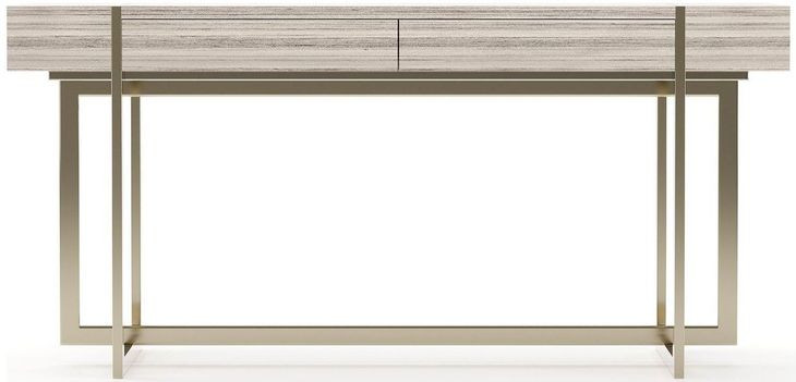 Wish You Were Here Sandstone and Whisper of Gold 60" Console Table