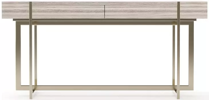 Wish You Were Here Sandstone and Whisper of Gold 60" Console Table