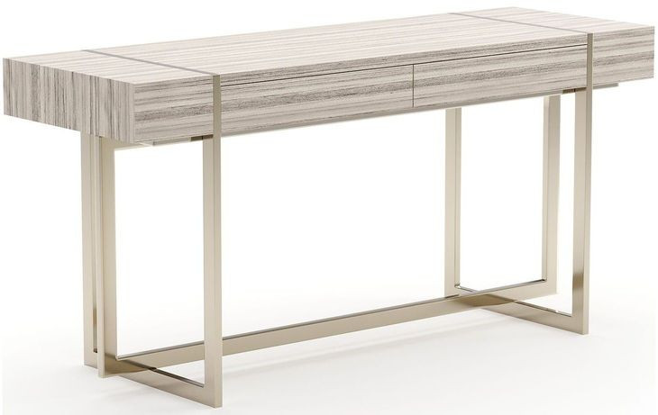 Wish You Were Here Sandstone and Whisper of Gold 60" Console Table