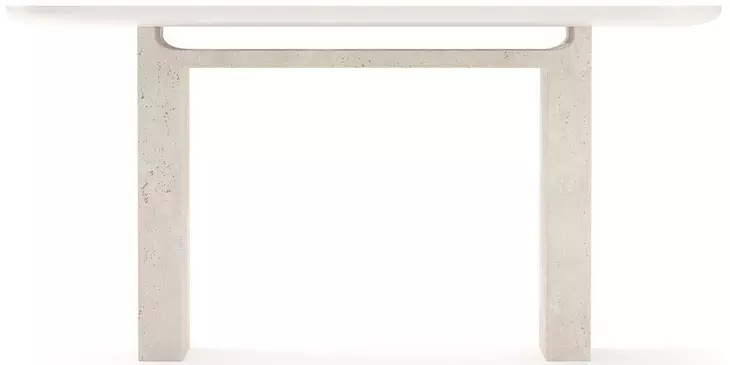 Overlap Latte and Travertine 67" Console Table