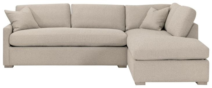 Clara Gray 112" Slim Arm Sleeper Queen RAF Sectional