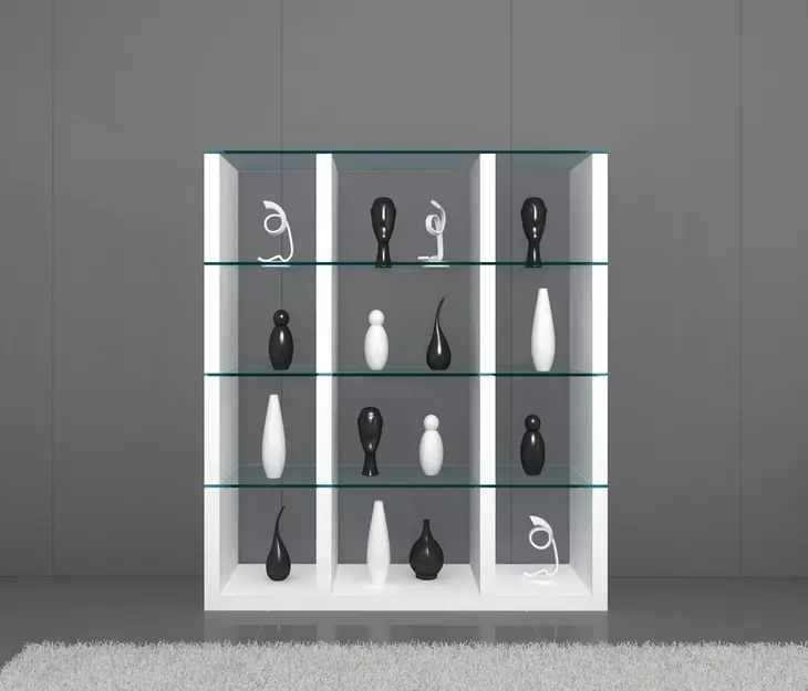 Cloud White High Gloss Wall Unit