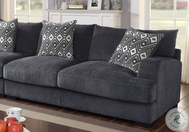 Kaylee Gray Sectional From Furniture of America | Coleman Furniture